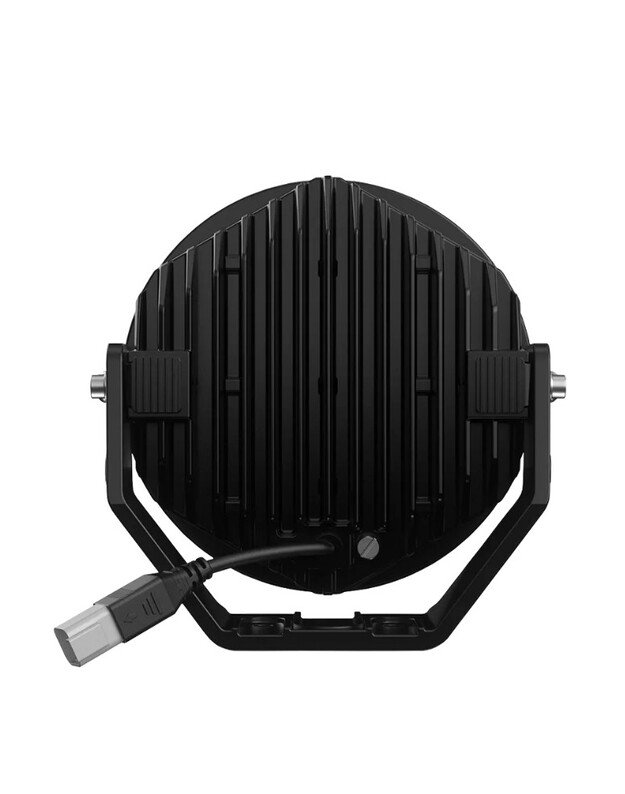 7" (18 cm) Apvalus žibintas 120W COMBO su DRL (Amber/White) , komplektas 2vnt su laidų pyne 6