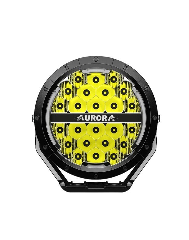 7" (18 cm) Apvalus žibintas 120W COMBO su DRL (Amber/White) , komplektas 2vnt su laidų pyne 1