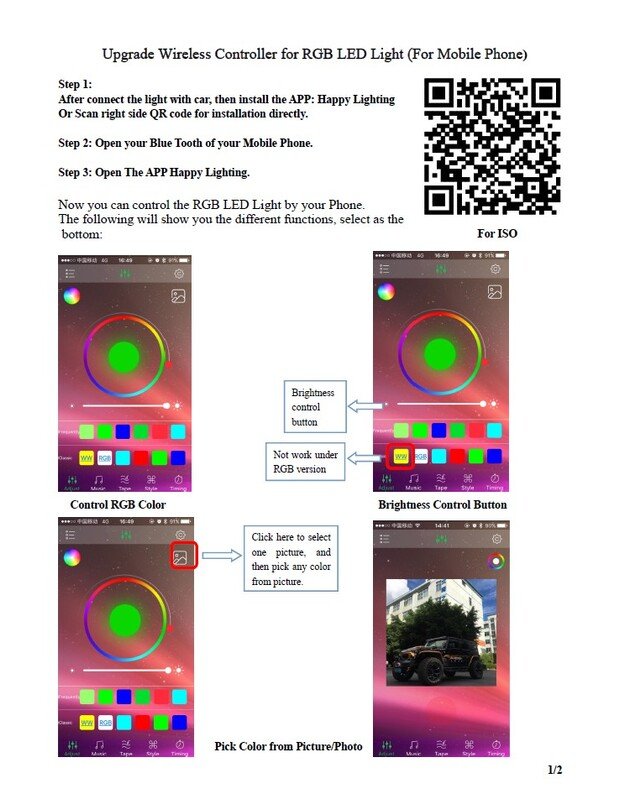 10" (25.4 cm) "D5 Single row RGB" serijos žibintas 50W COMBO 6