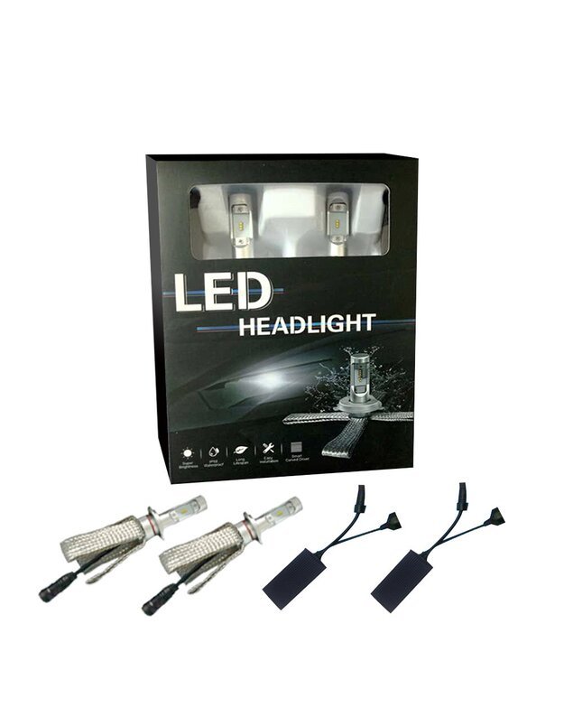 H4 LED lempučių komplektas (2vnt) Ilgos/Trumpos