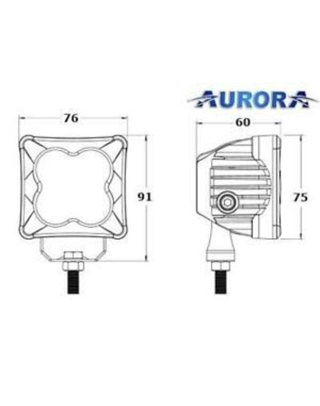 2" (5cm) "D3" serijos žibintas 20W FLOOD